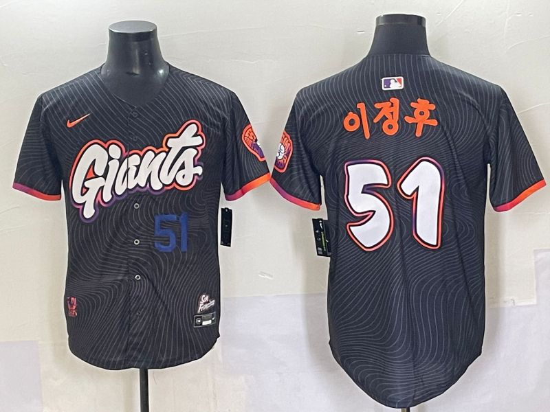 Men 2025 San Francisco Giants #51 J.H.Lee Black Joint Name Nike MLB Jersey style 44->san francisco giants->MLB Jersey